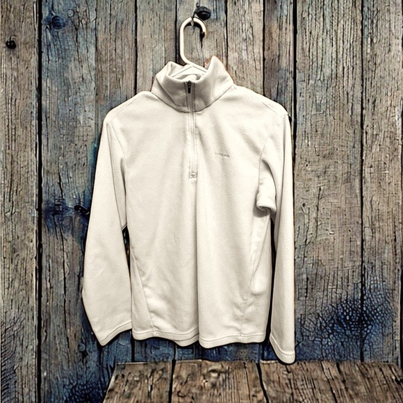 Patagonia Sweaters - Patagonia Vintage W’s Sz med white synchilla 1/4 zip top. Excellent condition.